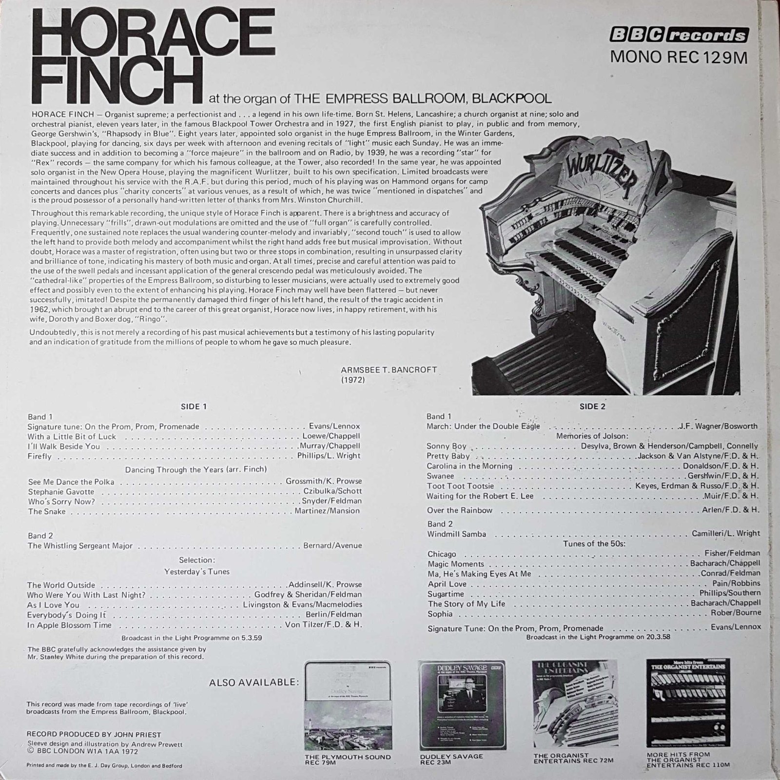 Back cover of REC 129